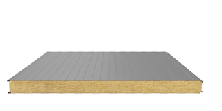 Стеновая сэндвич-панель (минеральная вата) 50 мм х 1190 мм (Трапеция)