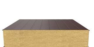 Стеновая сэндвич-панель (минеральная вата) 300 мм х 1190 мм (Накатка)