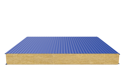 Стеновая сэндвич-панель (минеральная вата) 120 мм х 1000 мм (Волна)