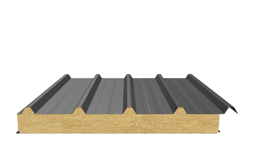 Кровельная сэндвич-панель (минеральная вата) 100 мм х 1000 мм